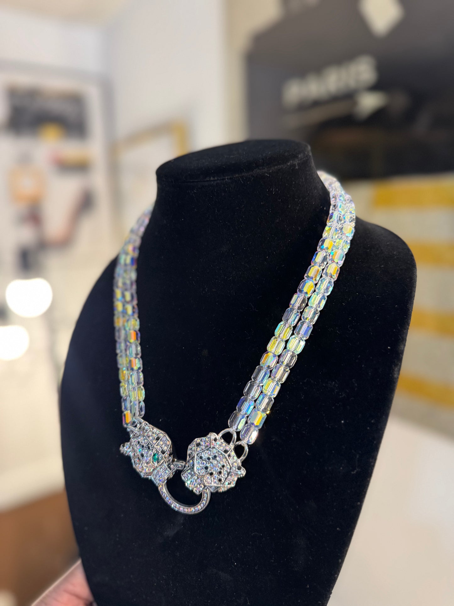 Royal Panther Crystal Necklace