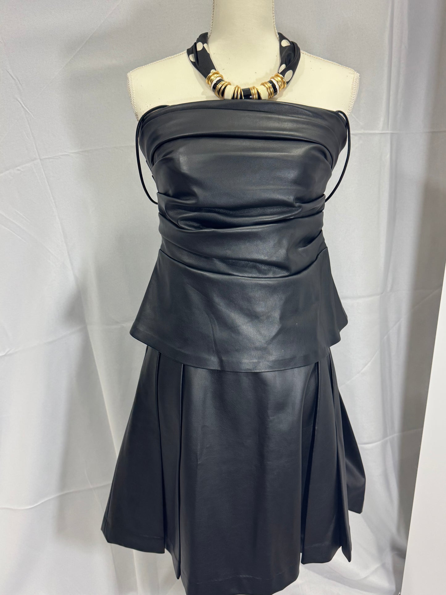 Slayline faux leather- Skirt