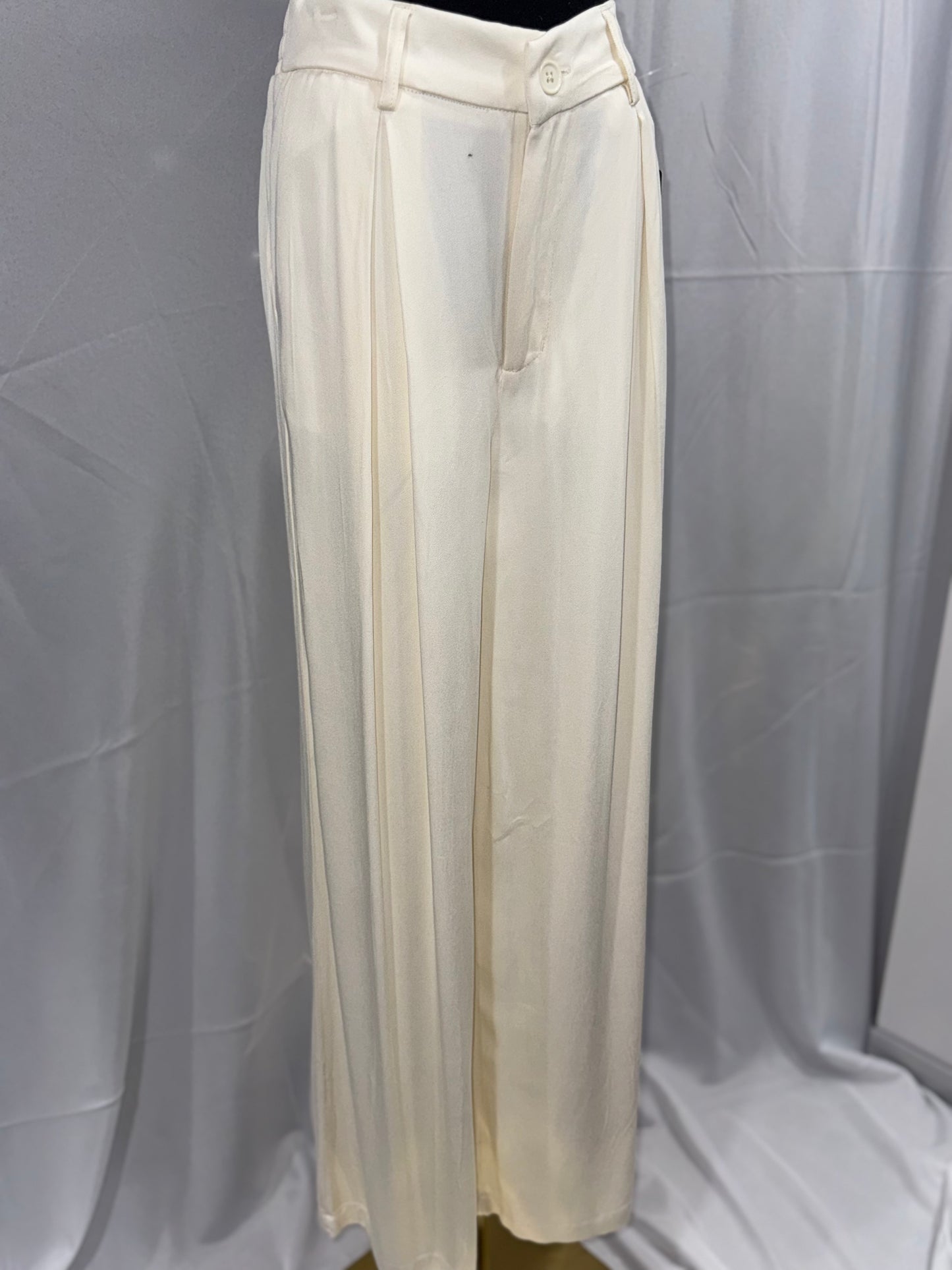 Ivory Wind Palazzo Pants