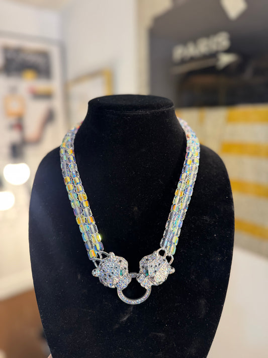 Royal Panther Crystal Necklace