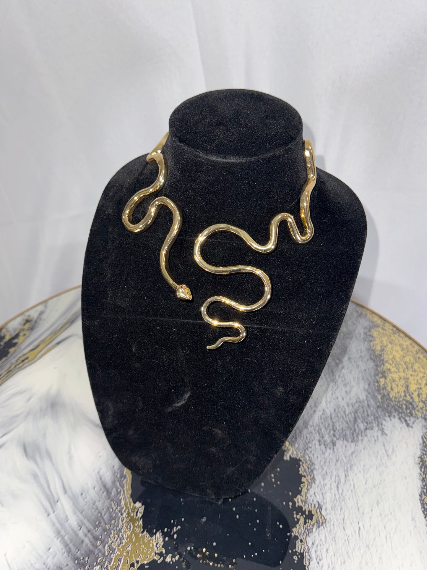 Gold Snake Choker