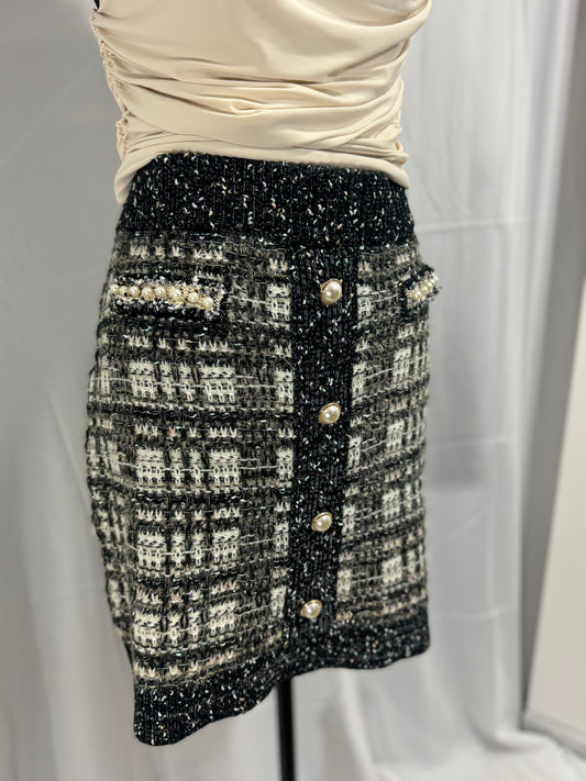 Noir Body Contour Skirt