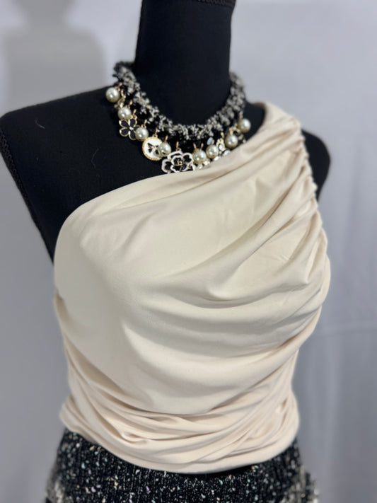 Ivory Drape Top