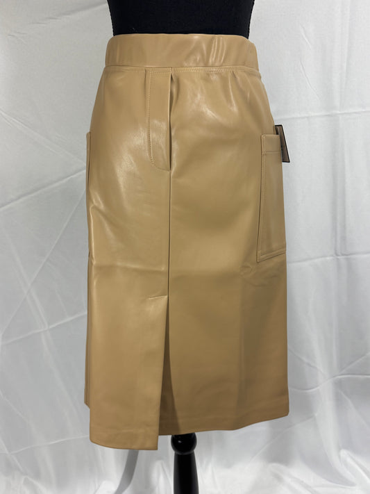 Command Cut leather skirt